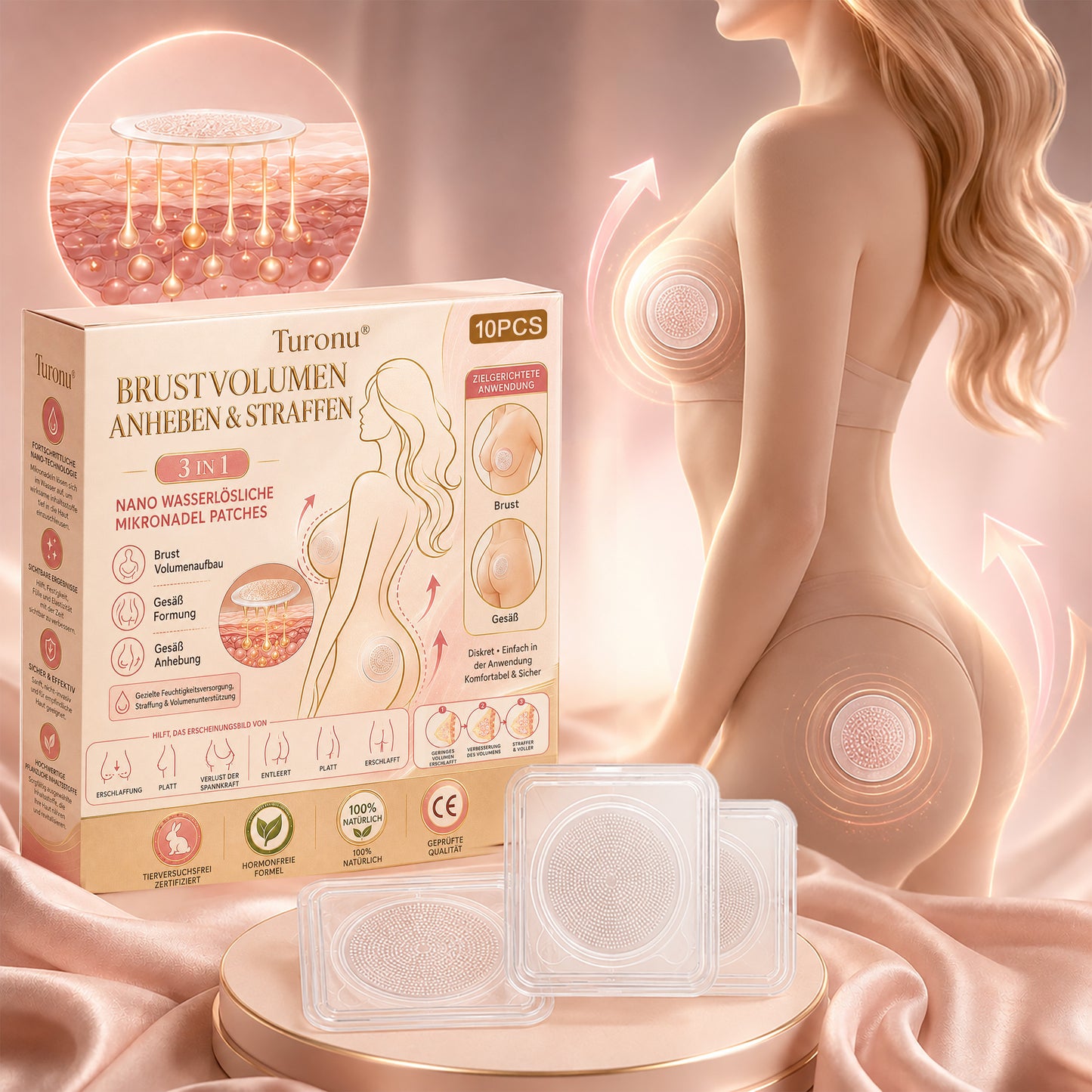 Turonu® Nano-Mikronadel-Pflaster für eine gezielte Brustpflege und ein verbessertes Hautgefühl 🍁