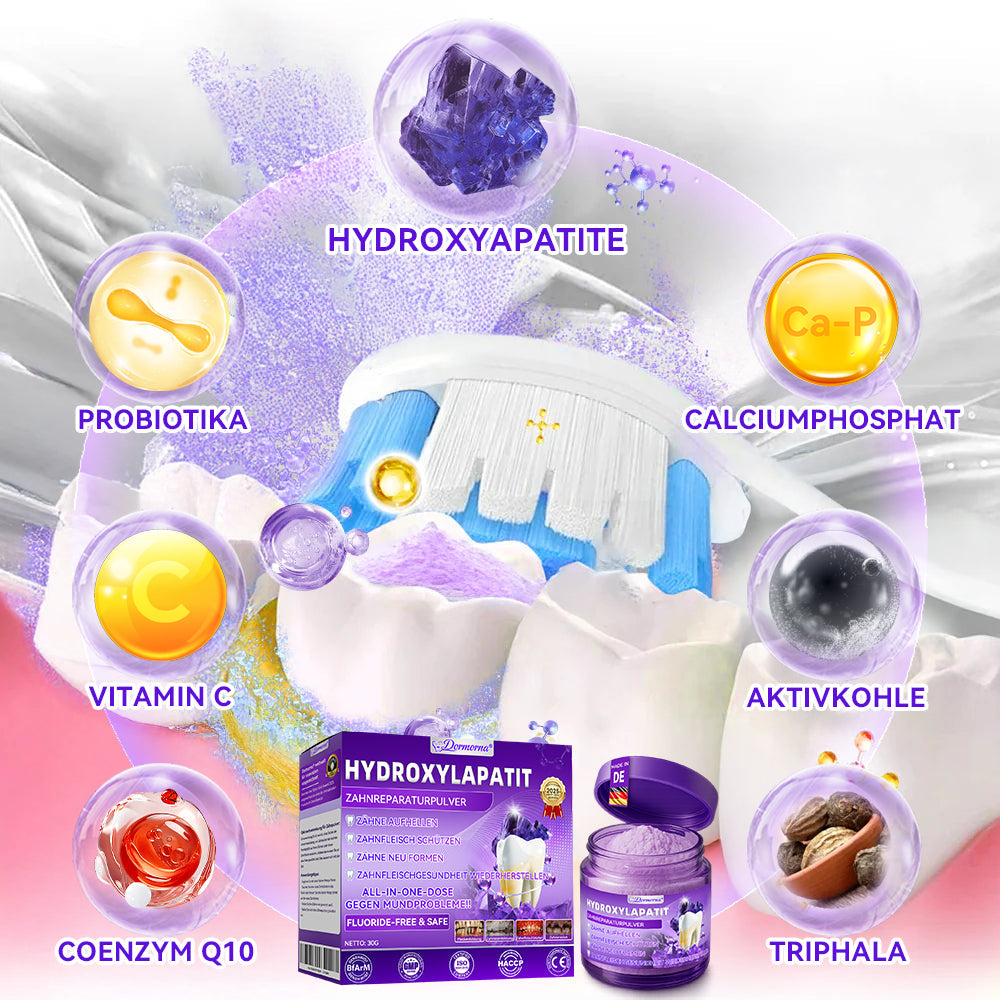 𝐃𝐨𝐫𝒎𝒐𝒓𝙣𝙖® 𝐻𝑦𝑑𝑟𝑜𝑥𝑦𝑙𝑎𝑝𝑎𝑡𝑖𝑡  𝑍𝑎ℎ𝑛𝑟𝑒𝑝𝑎𝑟𝑎𝑡𝑢𝑟𝑝𝑢𝑙𝑣𝑒𝑟👨‍⚕️Repariert effektiv Karies, Zahnfleischprobleme, empfindliche Zähne, Mundgeschwüre und gelbe Zähne und verbessert die gesamte Mundgesundheit💎